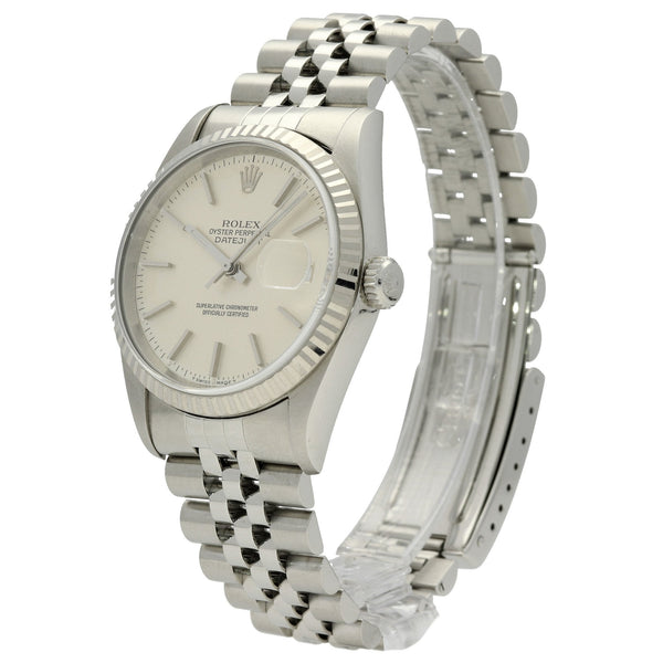 Datejust 16234 - Silver Baton Dial - 1995