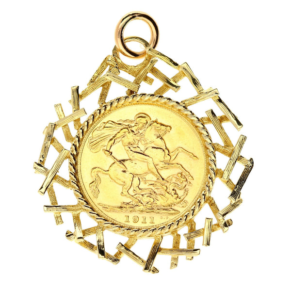1911 George V Full-Sovereign Pendant - 14.2g