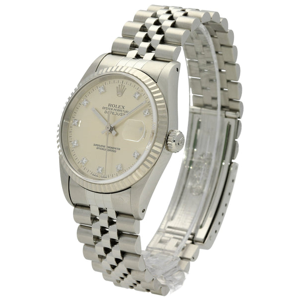 Datejust 16234 - Silver Diamond Dial - 1994