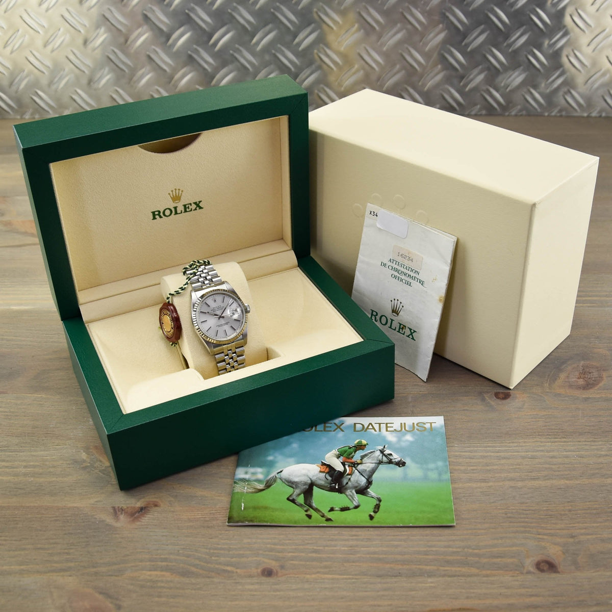 Datejust 16234 - Silver Baton Dial - 1994
