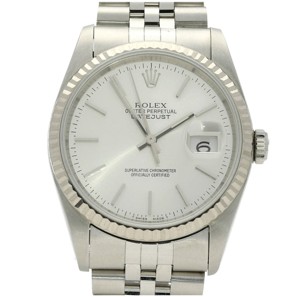 Datejust 16234 - Silver Baton Dial - 1994