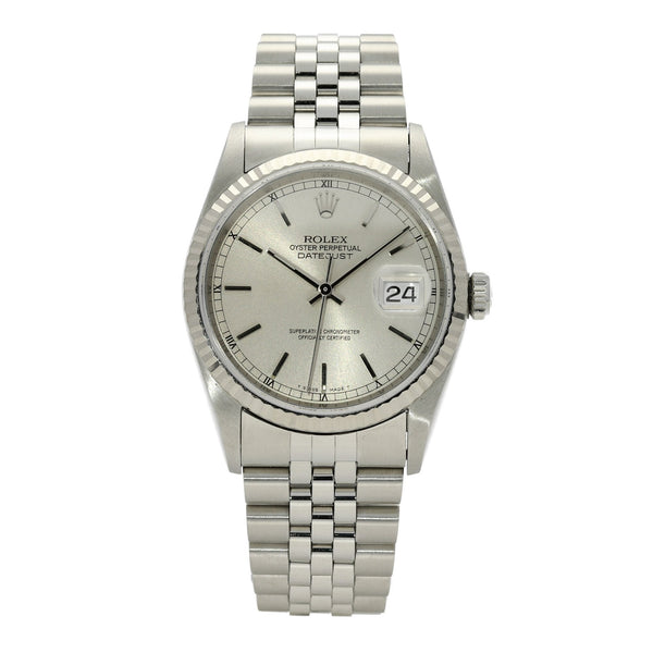 Datejust 16234 - Silver Baton Dial - 1996