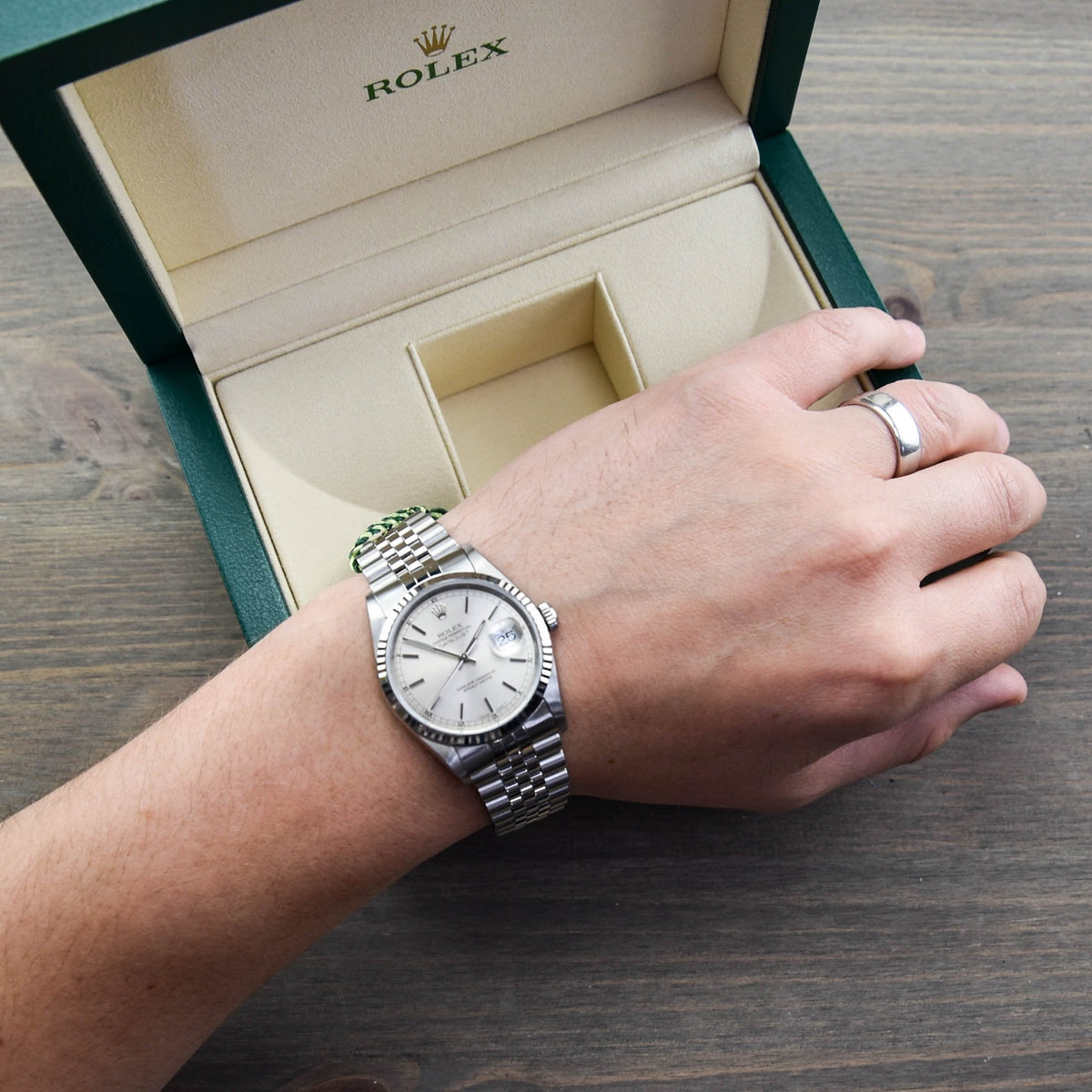 Datejust 16234 - Silver Baton Dial - 1996