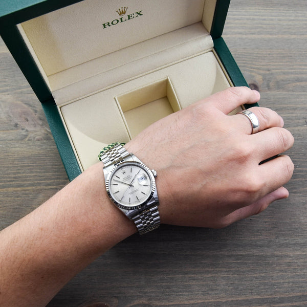 Datejust 16234 - Silver Baton Dial - 1996