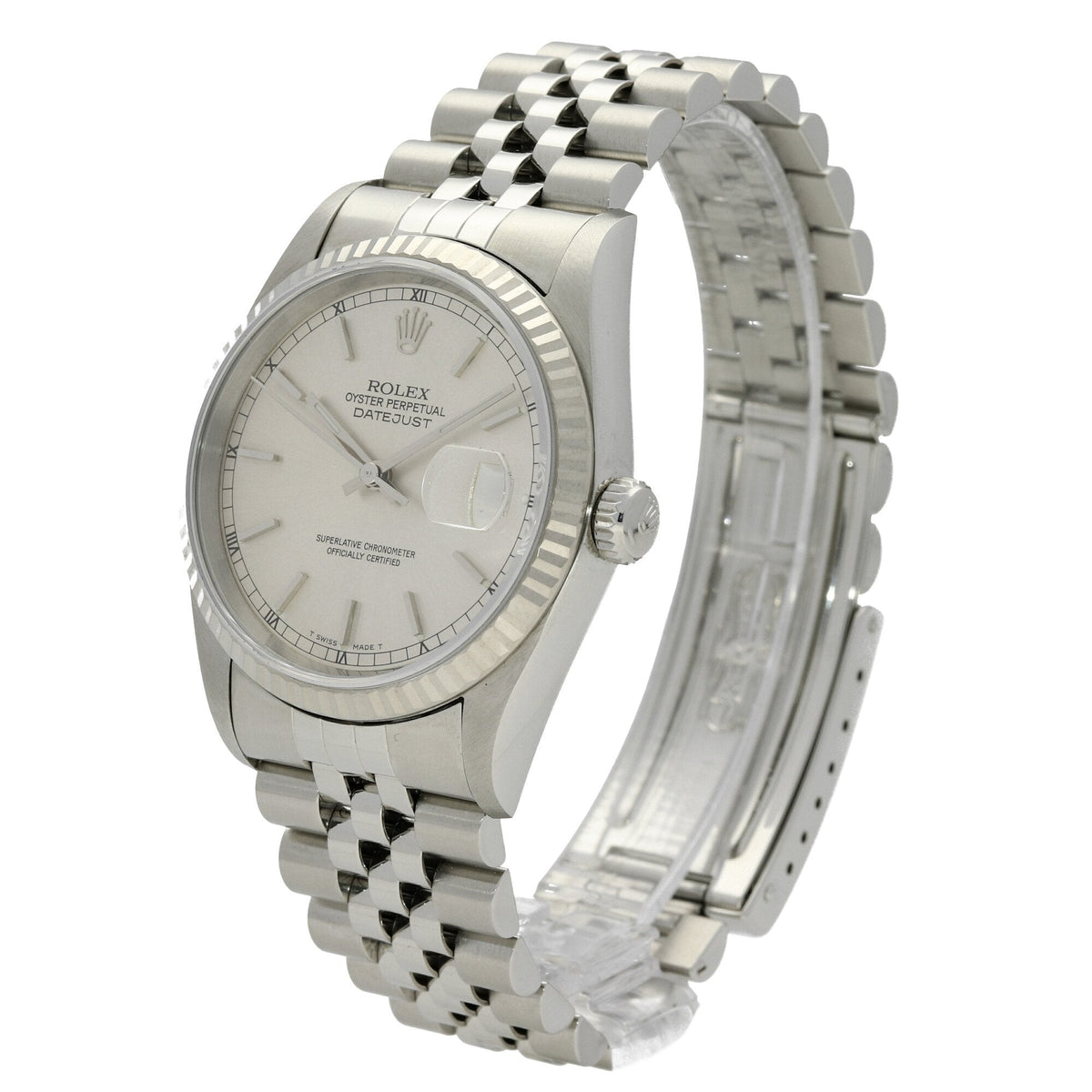 Datejust 16234 - Silver Baton Dial - 1996