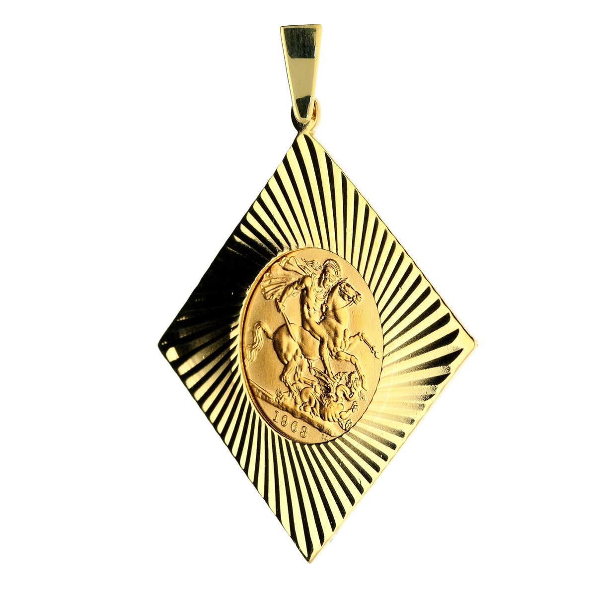 1963 Queen Elizabeth II Full Sovereign Pendant 13.2g