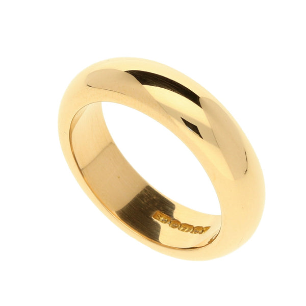22ct Heavy Yellow Gold Wedding Ring - 14.8g- Size O
