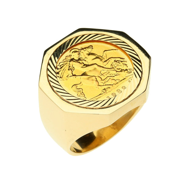1982 Half Sovereign Ring - 16.3g
