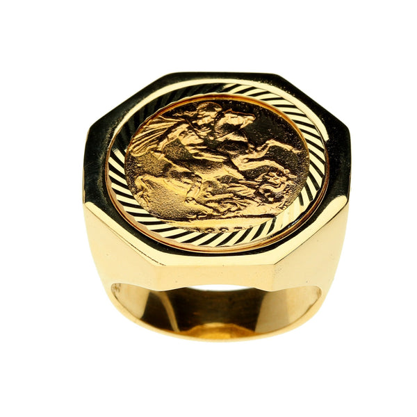 1887 Full Sovereign Ring - 23.6g