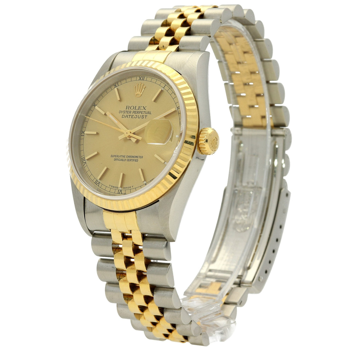 Datejust 16233 - Champagne Baton Dial - 1998