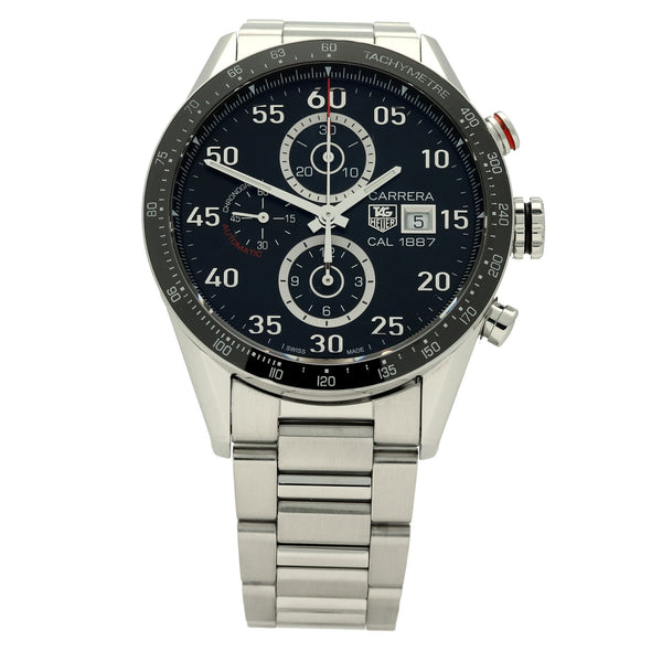 Carrera CAR2A10-2 Automatic Watch - Black Dial - 43mm