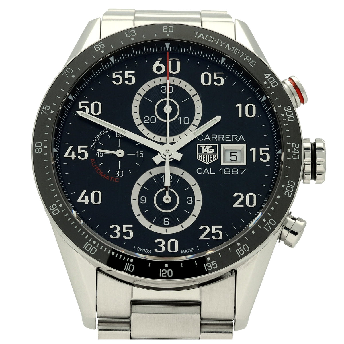 Carrera CAR2A10-2 Automatic Watch - Black Dial - 43mm