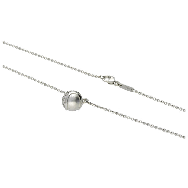 Tennis Ball Pendant - Platinum and Diamond - 0.46ct