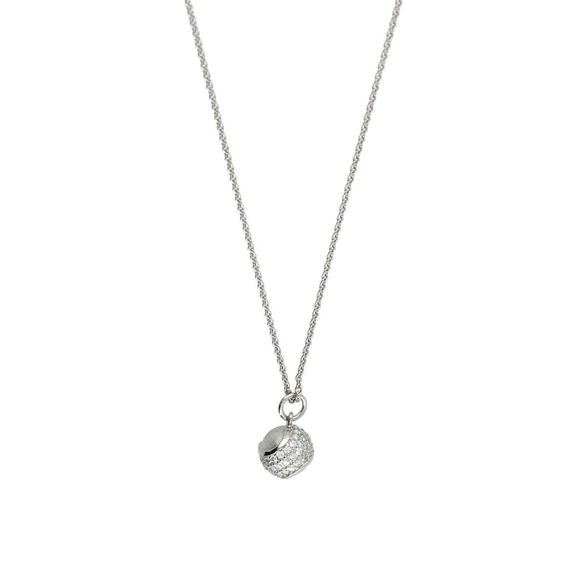 Tennis Ball Pendant - Platinum and Diamond - 0.46ct