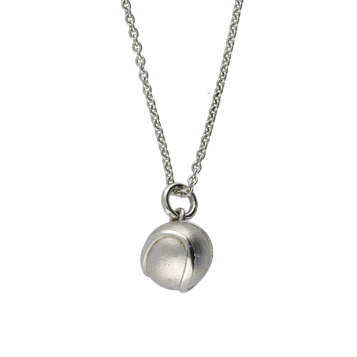 Bespoke Platinum Tennis Ball Pendant - 16 Inch - 12.10g