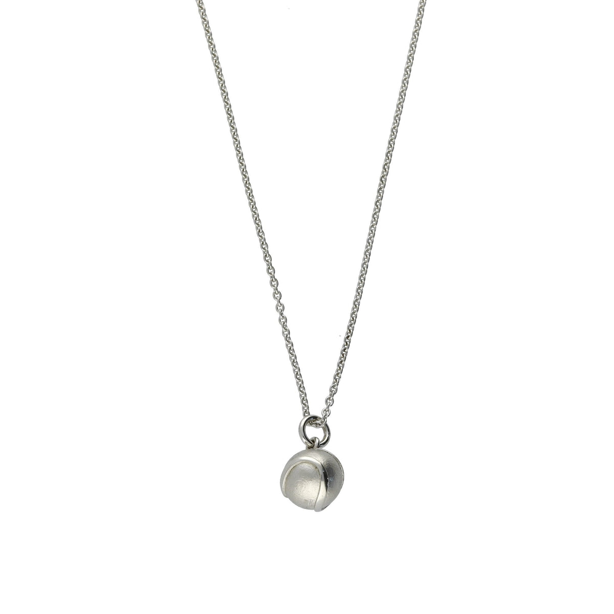 Bespoke Platinum Tennis Ball Pendant - 16 Inch - 12.10g