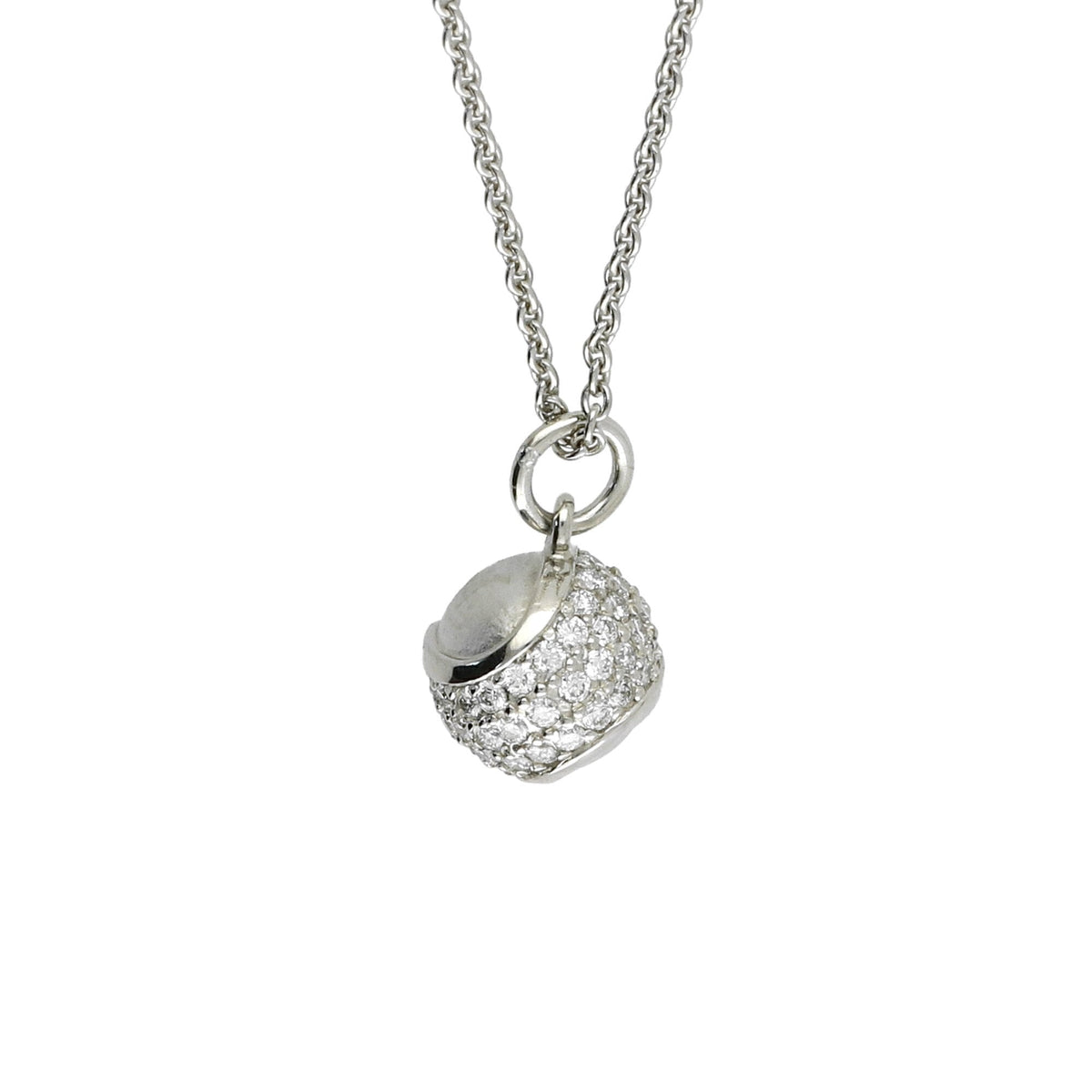 Tennis Ball Pendant - Platinum and Diamond - 0.46ct