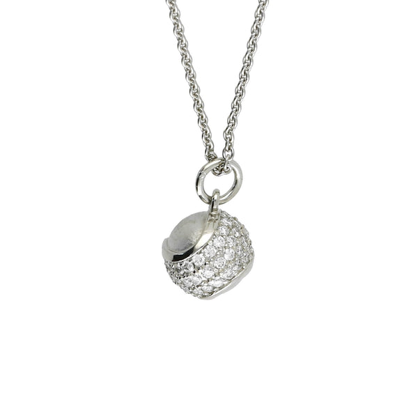 Tennis Ball Pendant - Platinum and Diamond - 0.46ct