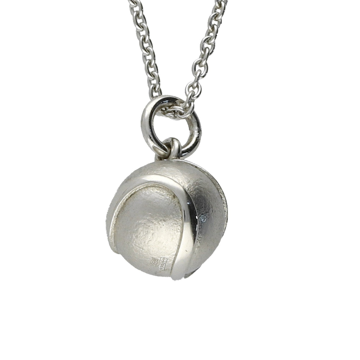 Bespoke Platinum Tennis Ball Pendant - 16 Inch - 12.10g