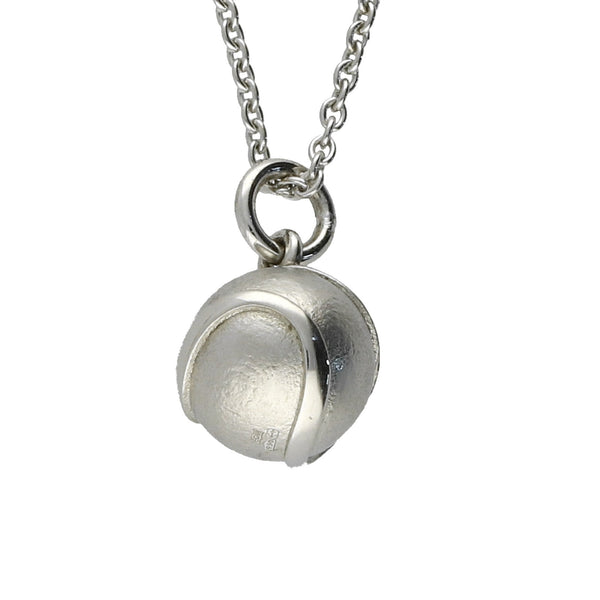 Bespoke Platinum Tennis Ball Pendant - 16 Inch - 12.10g