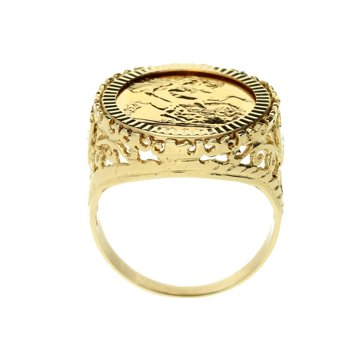 1982 Queen Elizabeth Half Sovereign Ring - 9.5g - Size W