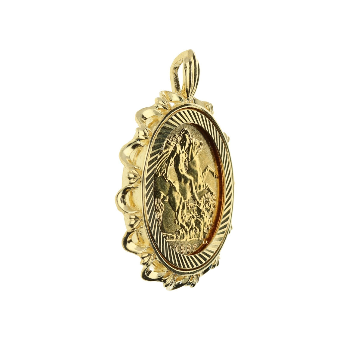 1982 Queen Elizabeth Half Sovereign Pendant - 7.0g