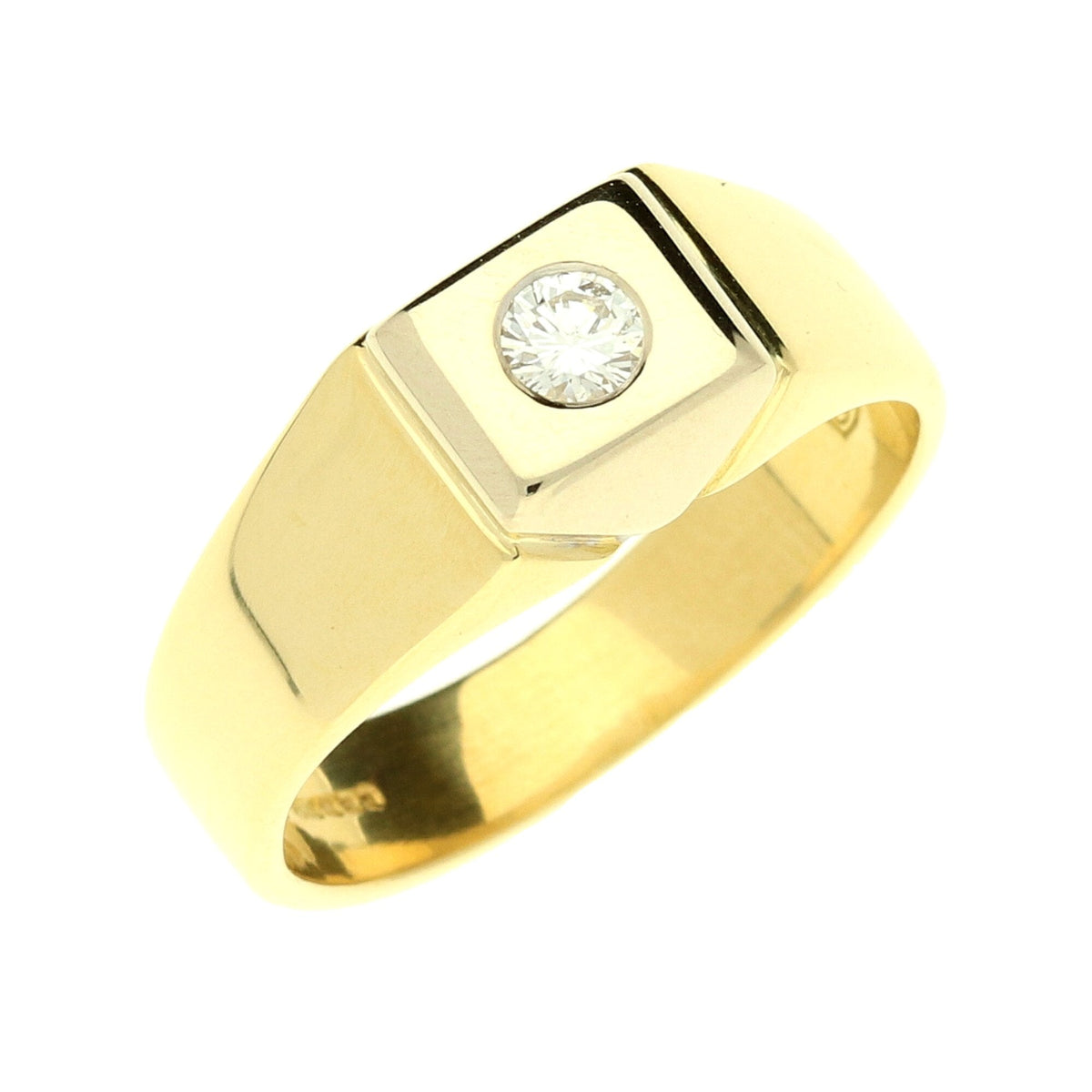 18ct Yellow Gold Pyramid Diamond Ring - 0.15ct
