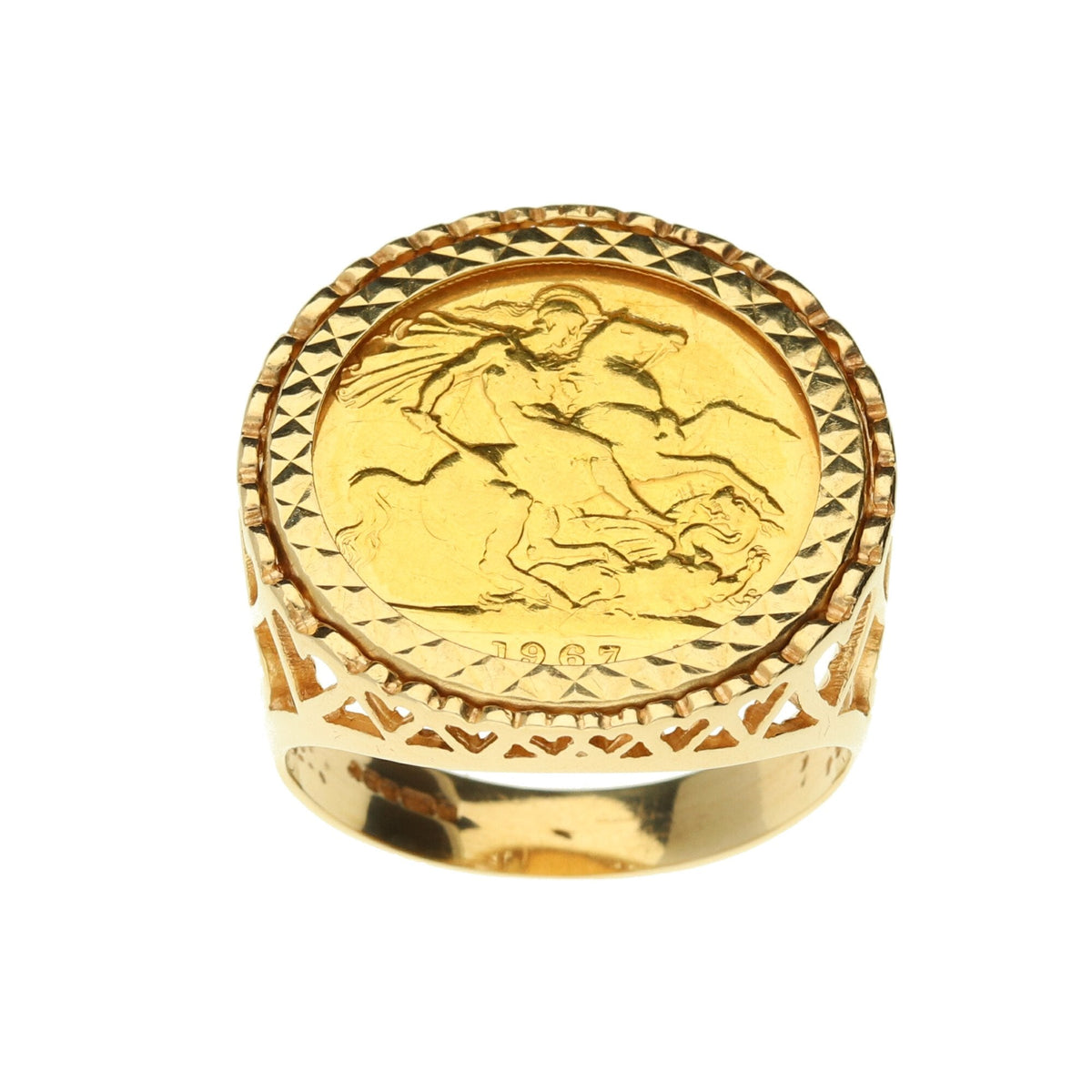 1967 Full Sovereign Ring- Queen Elizabeth II - 9.8g