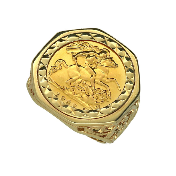 1982 Half Sovereign Ring - 10.3g - Size S