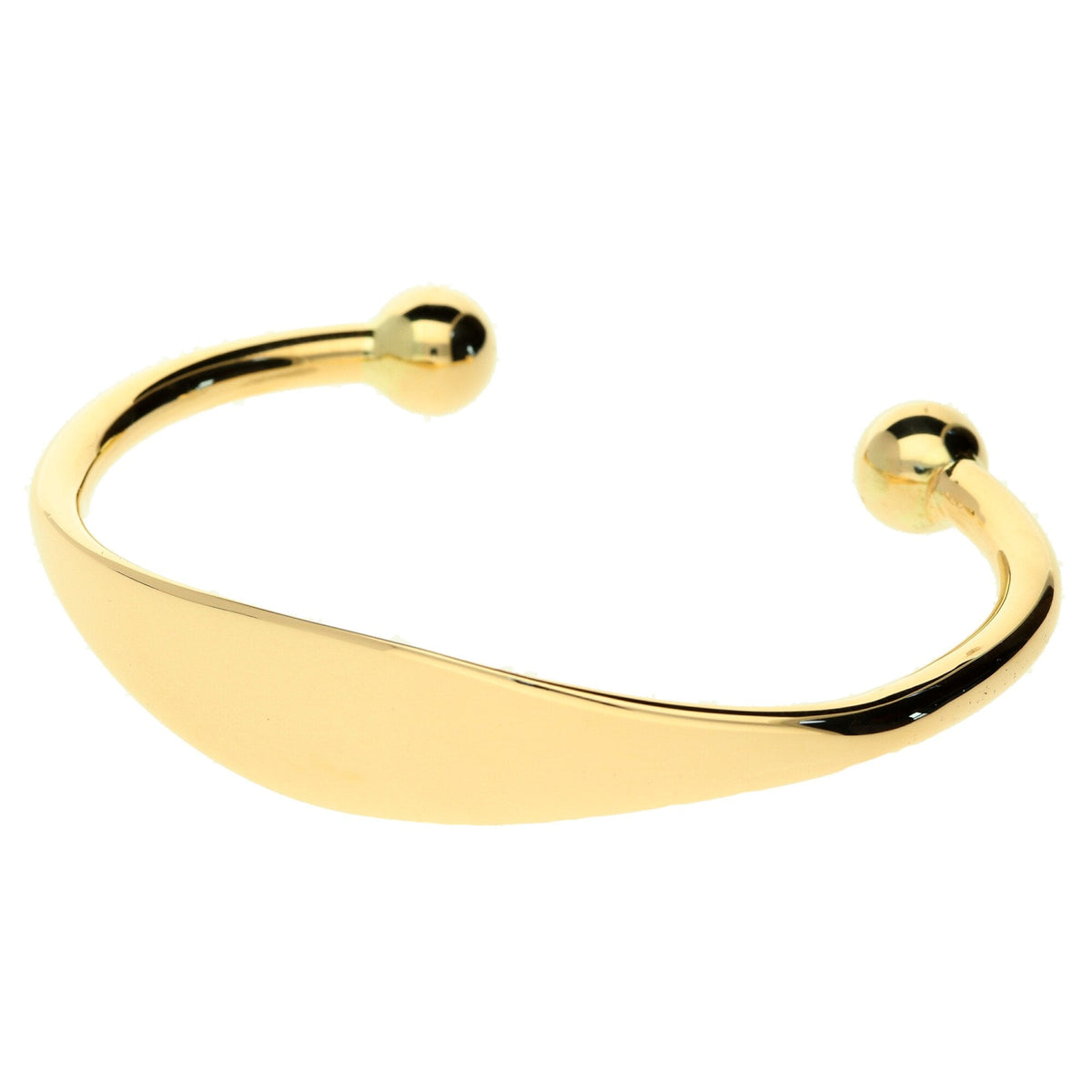 9ct Yellow Gold Torque Bangle - 29.6g