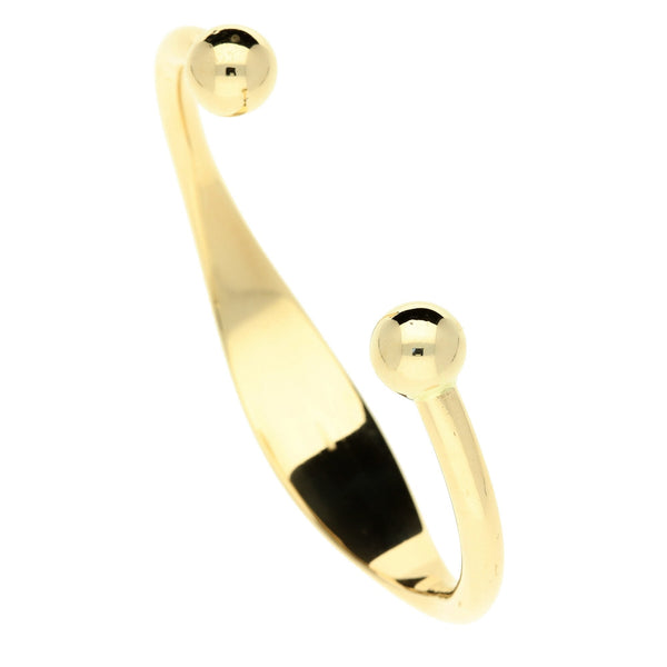 9ct Yellow Gold Torque Bangle - 29.6g