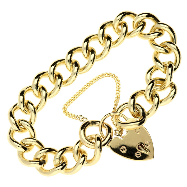 9ct Yellow Gold Heavy Charm Bracelet - 63.3g