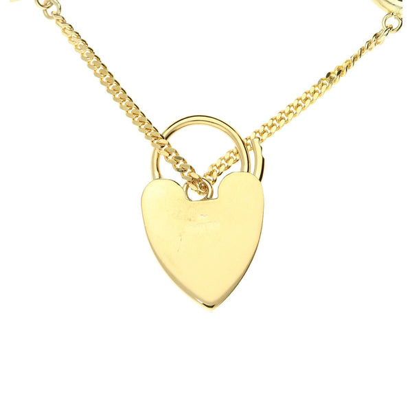 9ct Yellow Gold Heavy Charm Bracelet - 63.3g