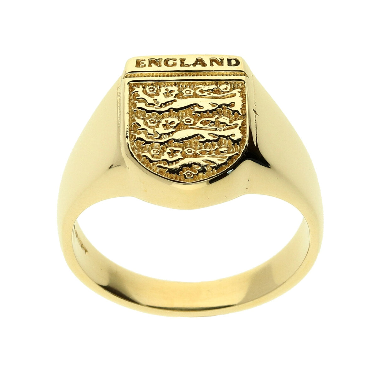 9ct Yellow Gold England Ring - 8.8g
