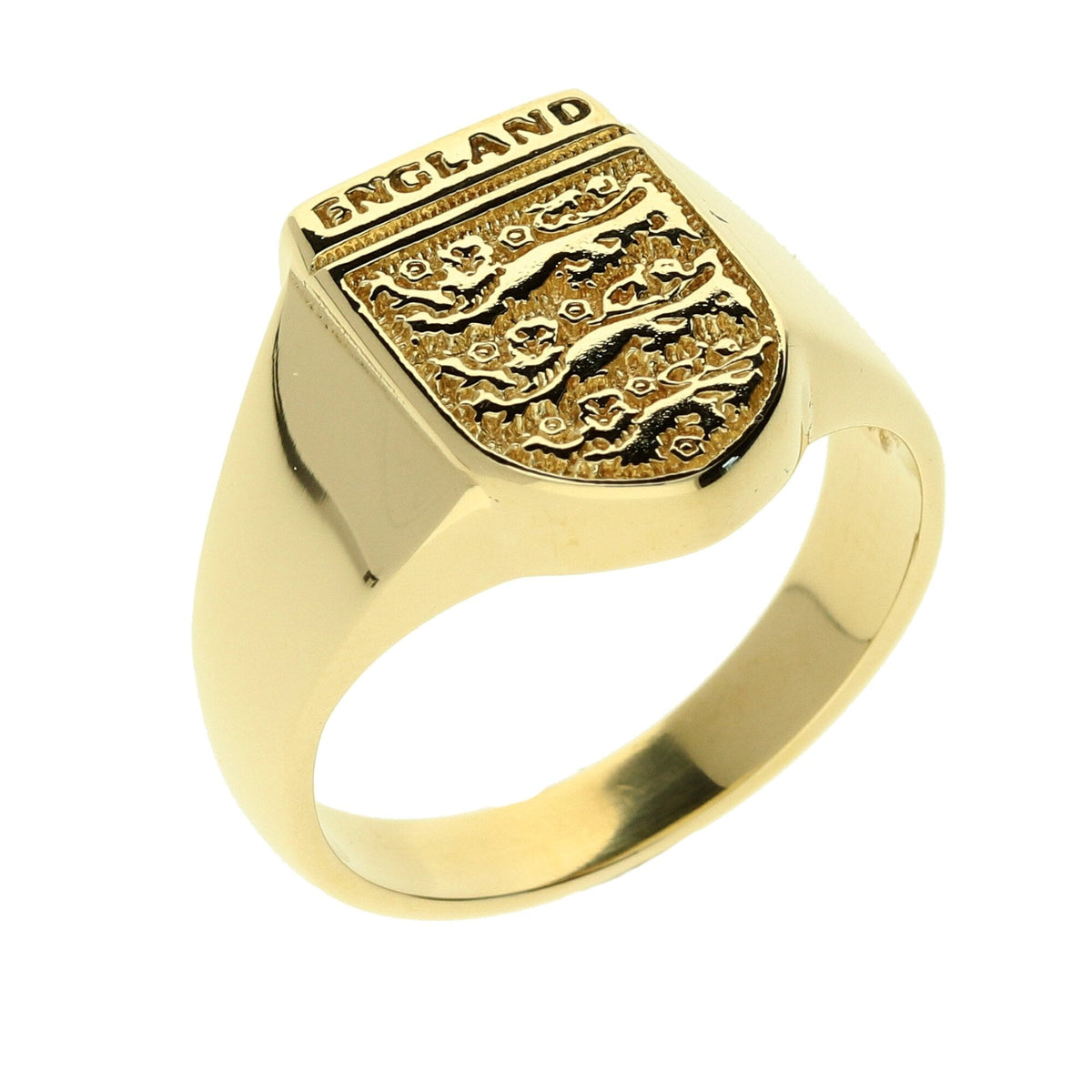 9ct Yellow Gold England Ring - 8.8g