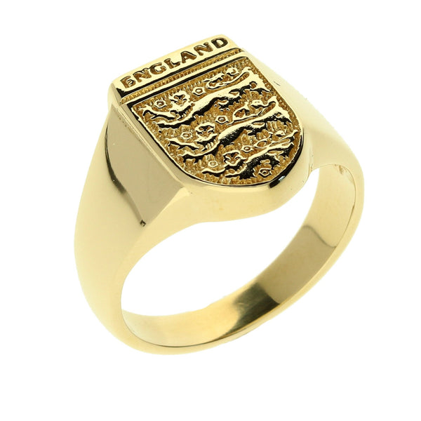 9ct Yellow Gold England Ring - 8.8g