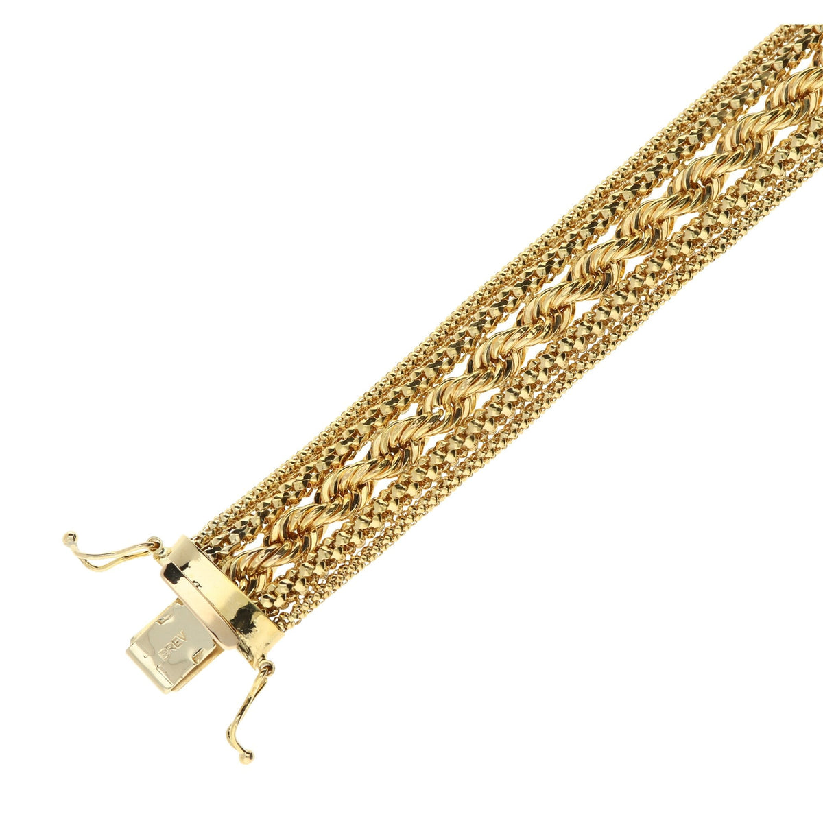 9ct Yellow Gold 'Rope' Style Bracelet - 12.8g