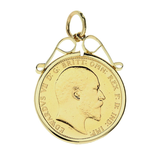 1907 King Edward VII Sovereign Pendant - 9.4g