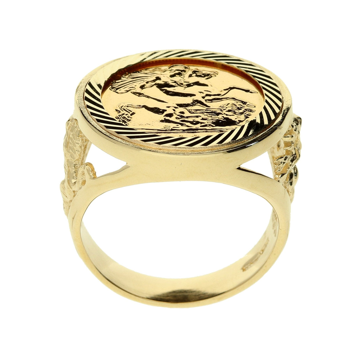 1982 Gold Half Sovereign Ring - 11.10g