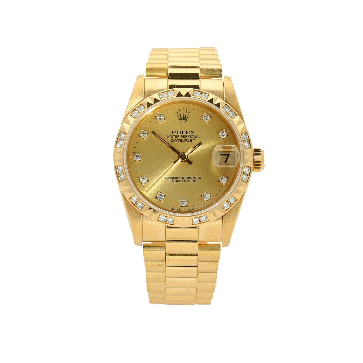 Datejust 68258 - 18ct Gold - Original Diamonds - 1994