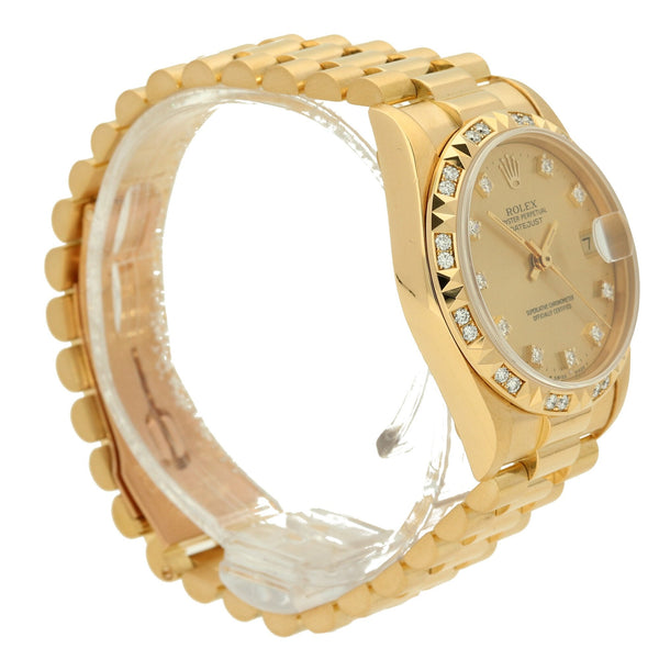 Datejust 68258 - 18ct Gold - Original Diamonds - 1994