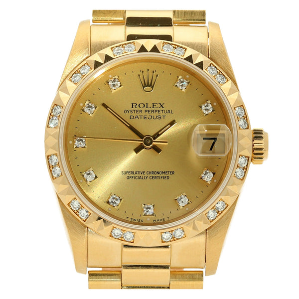 Datejust 68258 - 18ct Gold - Original Diamonds - 1994