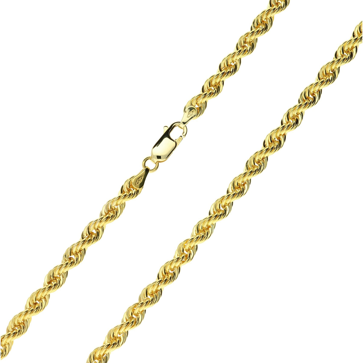 26-Inch 9ct Yellow Gold Rope Chain - 39.0g