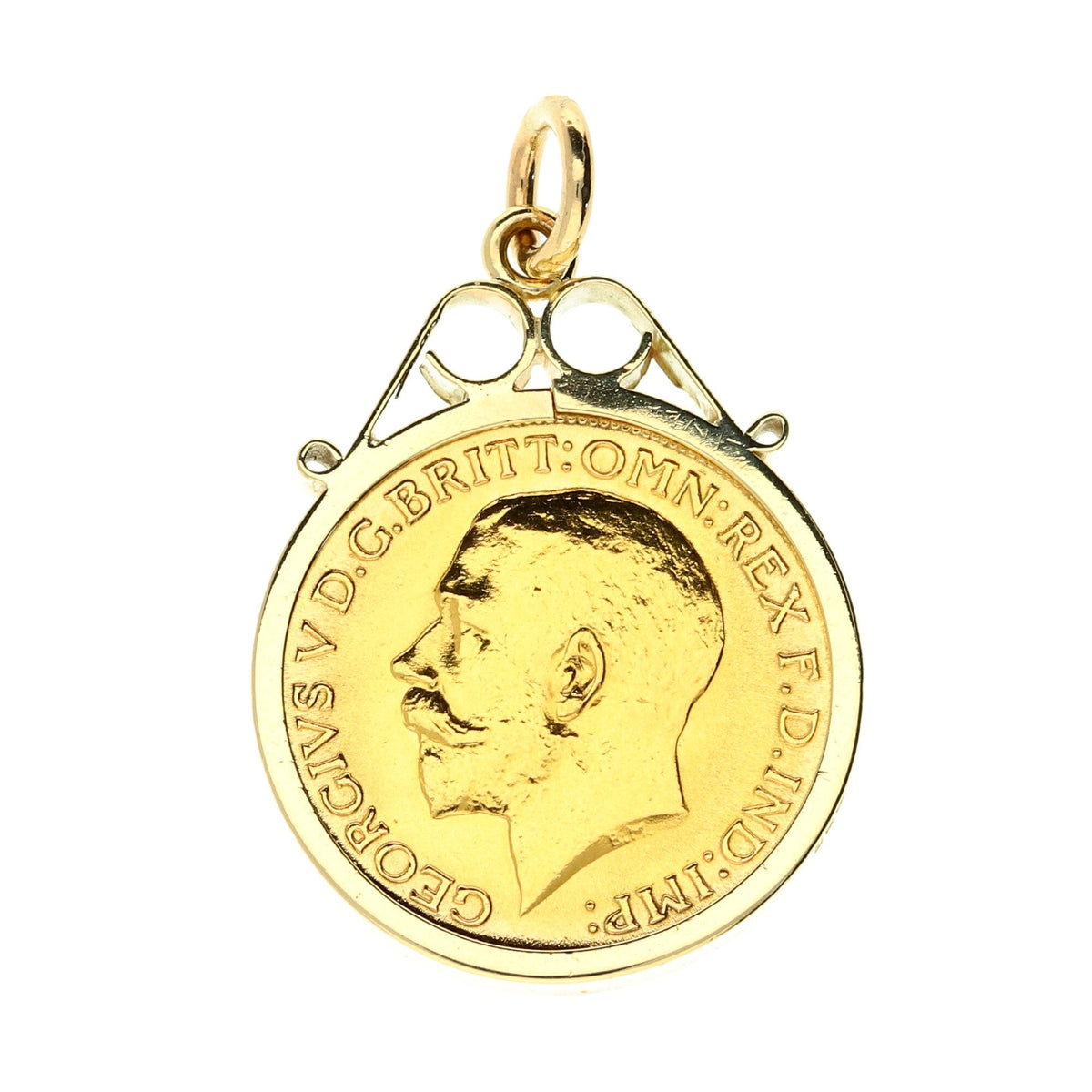 Gold 1915 Full Sovereign Pendant - 9.6g