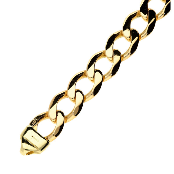 9ct Yellow Gold Curb Bracelet- 64.80g