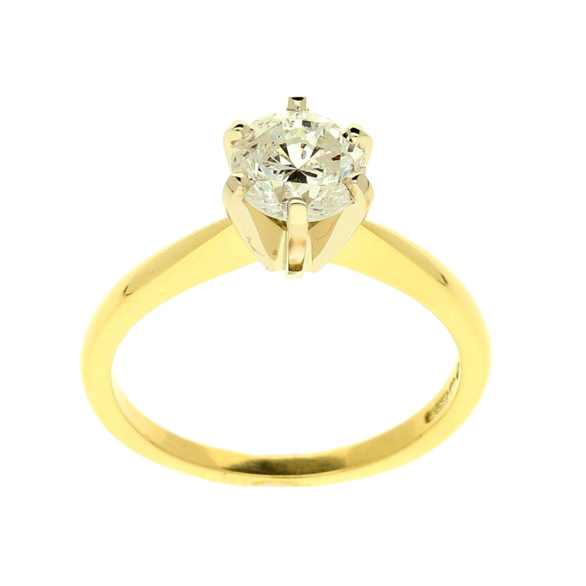 18ct Yellow Gold Diamond Engagement Ring - 1.05ct