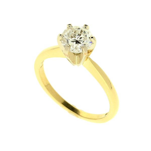 18ct Yellow Gold Diamond Engagement Ring - 1.05ct