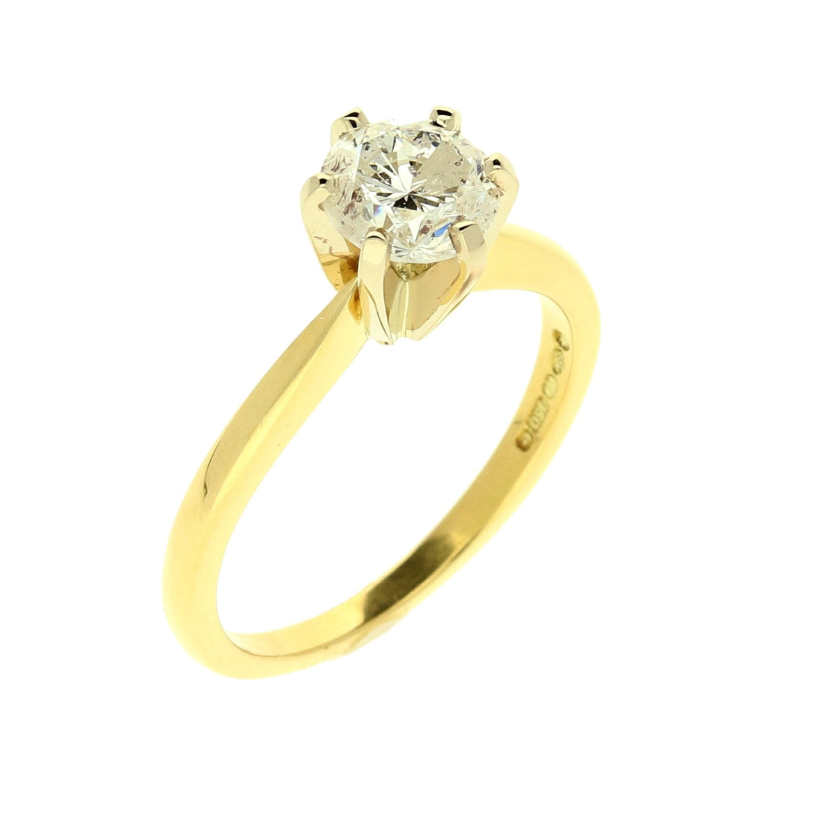 18ct Yellow Gold Diamond Engagement Ring - 1.05ct