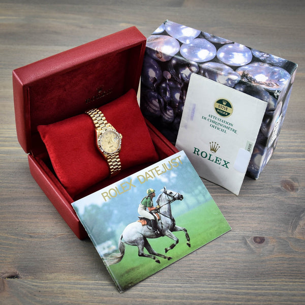 Datejust 69258 - 18ct Gold - Original Diamonds - 1987