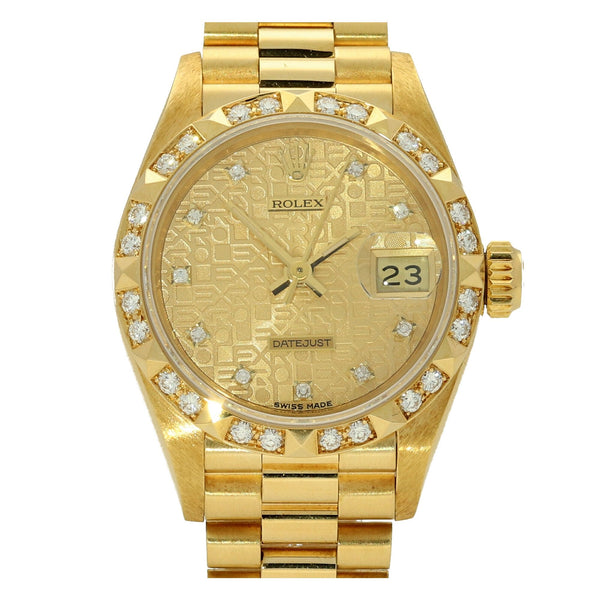 Datejust 69258 - 18ct Gold - Original Diamonds - 1987